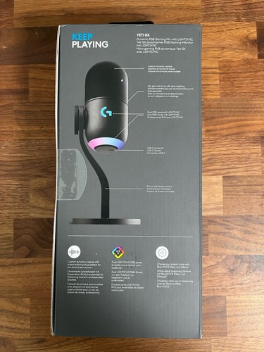 Logitech Yeti GX RGB Gaming USB Microphone & Logitech G Compass Boom Arm Bundle - Picture 6 of 6
