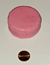 Vintage MTC fake play food HOSTESS Snack Cake PINK frosted Child size Realistic