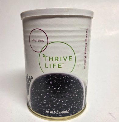 Thrive Life Instant Black Beans ~ Shelf Life 25 Years ~ Emergency Food