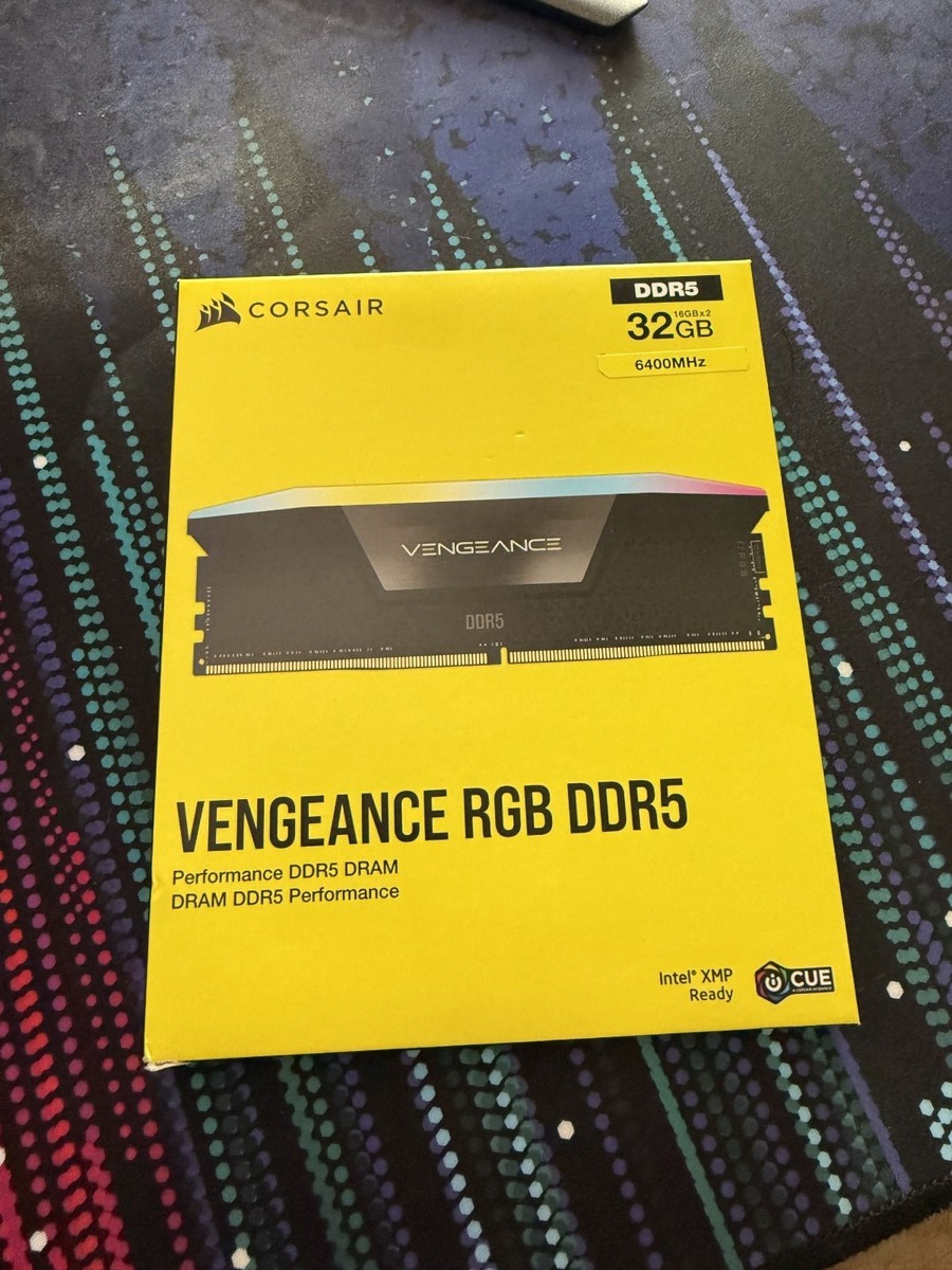 CORSAIR Vengeance RGB 32GB (2 x 16GB) 288-Pin PC RAM DDR5 6400 