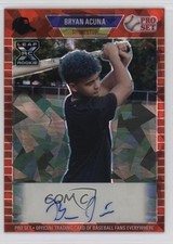 2021 Leaf Pro Set Metal 1989 Red Crystals Bryan Acuna #PA-BA1 Auto 09th