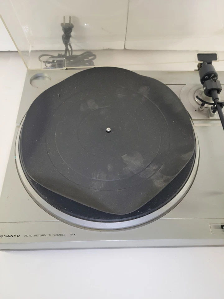 Sanyo TP X1 винтажный проигрыватель с прямым приводом с функцией автоматического возврата вращается нормально   - Изображение 3 из 4