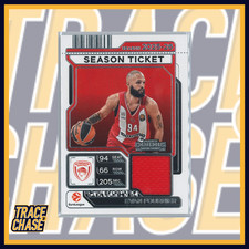 2025-26 Panini Contenders EuroLeague Basketball Evan Fournier Ticket Swatches