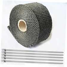 Exhaust Heat Tape Wrap, 2" x 16.5' Black Exhaust Heat Wrap Roll for Motorcycle