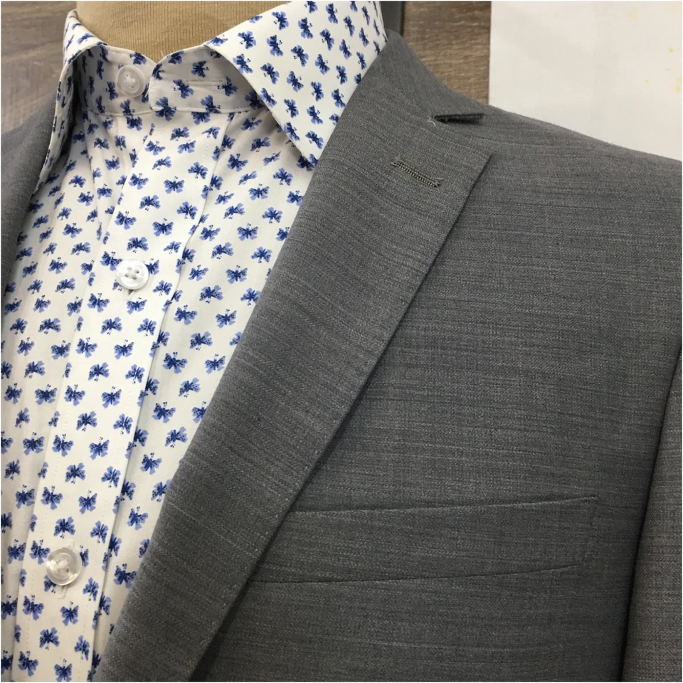 ZANETTI Mens Blazer Sport Coat Casual Jacket Size 40S Slim Fit Wool Suit - Image 2 of 4