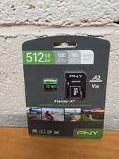 High-Speed 512GB microSDXC Card: Premier-X, V30, 100MB/s Read, 4K Video