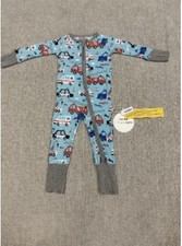Little Sleepies To The Rescue First Responders Zippy Pajamas NWT Blue 6/12 Mths
