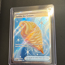 Pokemon TCG Jumbo Ice Cream 109/086 Chilling Reign Secret Rare Holo English