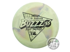 USED Discraft [BARHAM] Swirl ESP Buzzz SS 178g Lime-Purple Midrange Golf Disc