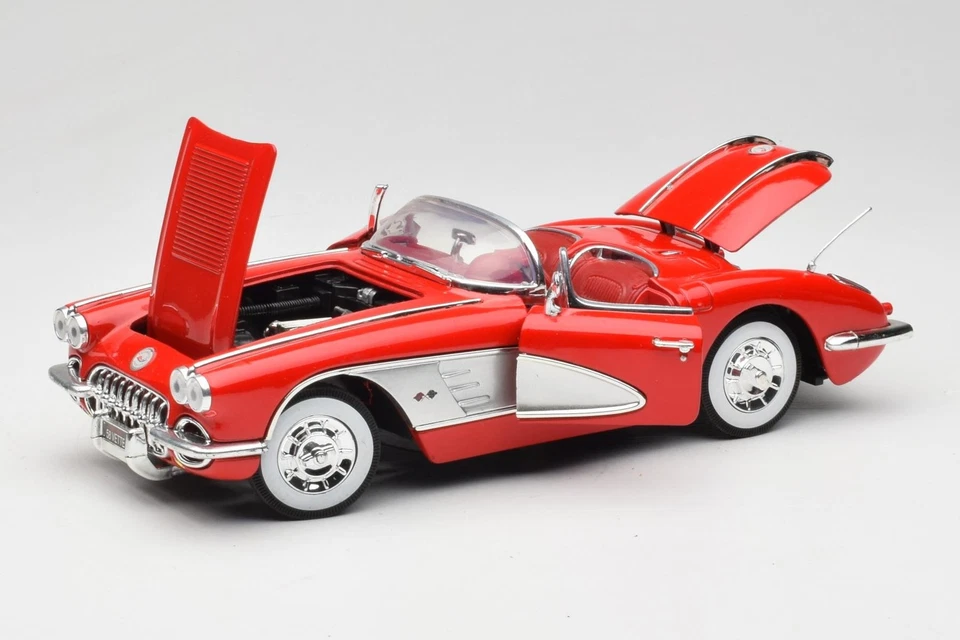 73100TC Chevrolet Corvette C1 Convertible Red Motormax 1:18 - Immagine 2 di 4