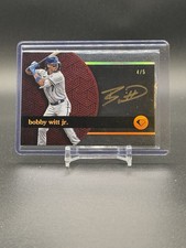 2024 Diamond Icons Bobby Witt Jr Autographed Gold 4/5 Kansas City Royals