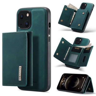 Für iPhone 13 DG.MING M1 Series 3-Fold Multi Card Wallet Stoßfeste Hülle mit f