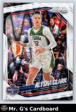 2025 Panini Prizm WNBA Alysha Clark #129 White Seismic Prizm Washington Mystics