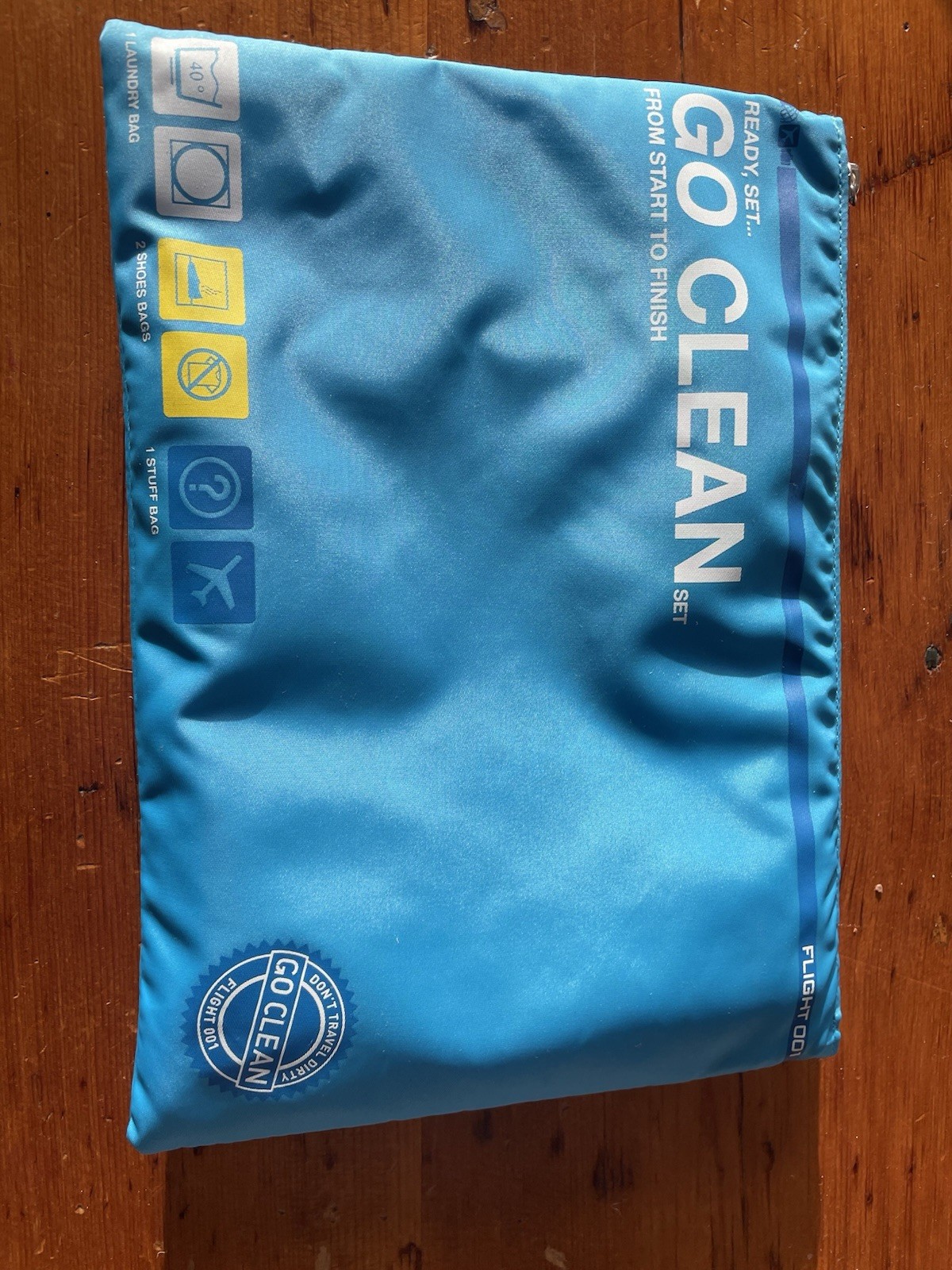 Flight 001 Go Clean Travel Bag Set Blue 