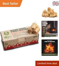 24 Eco-Friendly Natural Firelighters - Reliable Ignition for BBQs & Fire Pits 0.87 per lighter