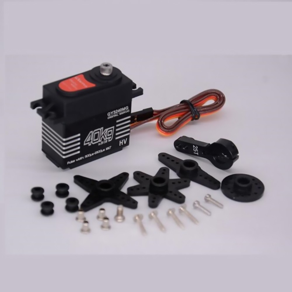 40KG Metal Gear  180&deg; 1/8 1/10 Scale Steering Throttle RC Digital Servo