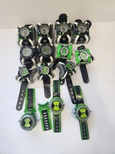Lot Of Damaged Omnitrix Ben 10 Not Working Great For Parts Or Repair!!!