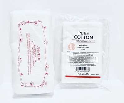 Koh Gen Do Pure Cotton Mini & Shiseido Facial Cotton Pads Mini Travel Set NEW