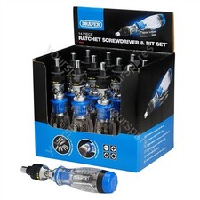 Image of Draper Ratcheting Screwdriver and Bit Set (14 Piece)