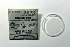 XHD 35 EXTRA HIGH DOME ROUND PLASTIC WATCH CRYSTAL 34.9mm