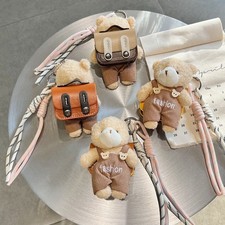 For AirPods 1 2 3 4 Pro 2 Pro 3 Kawaii Fashion Teddy Bear Soft Protective Case