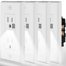 SOZULAMP Night Light Wall Outlet-Easy to Install,Standard  Outlets with Nightlig