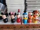 Vintage ILLCO Little People Disney goofy pluto Goofy minnie Donald figure lot