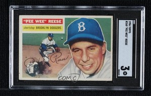 1956 Topps Pee Wee Reese #260 SGC 3 HOF