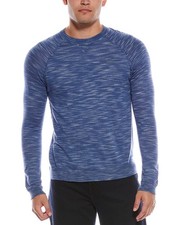 Autumn Cashmere Raglan Crewneck Sweatshirt Men's Blue S