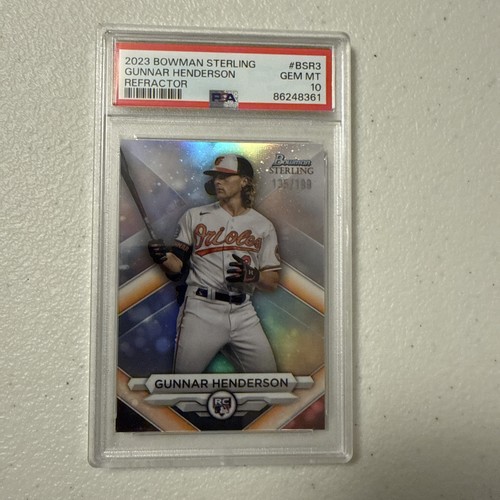 2023 Bowman Sterling Gunnar Henderson Refractor /199 PSA 10