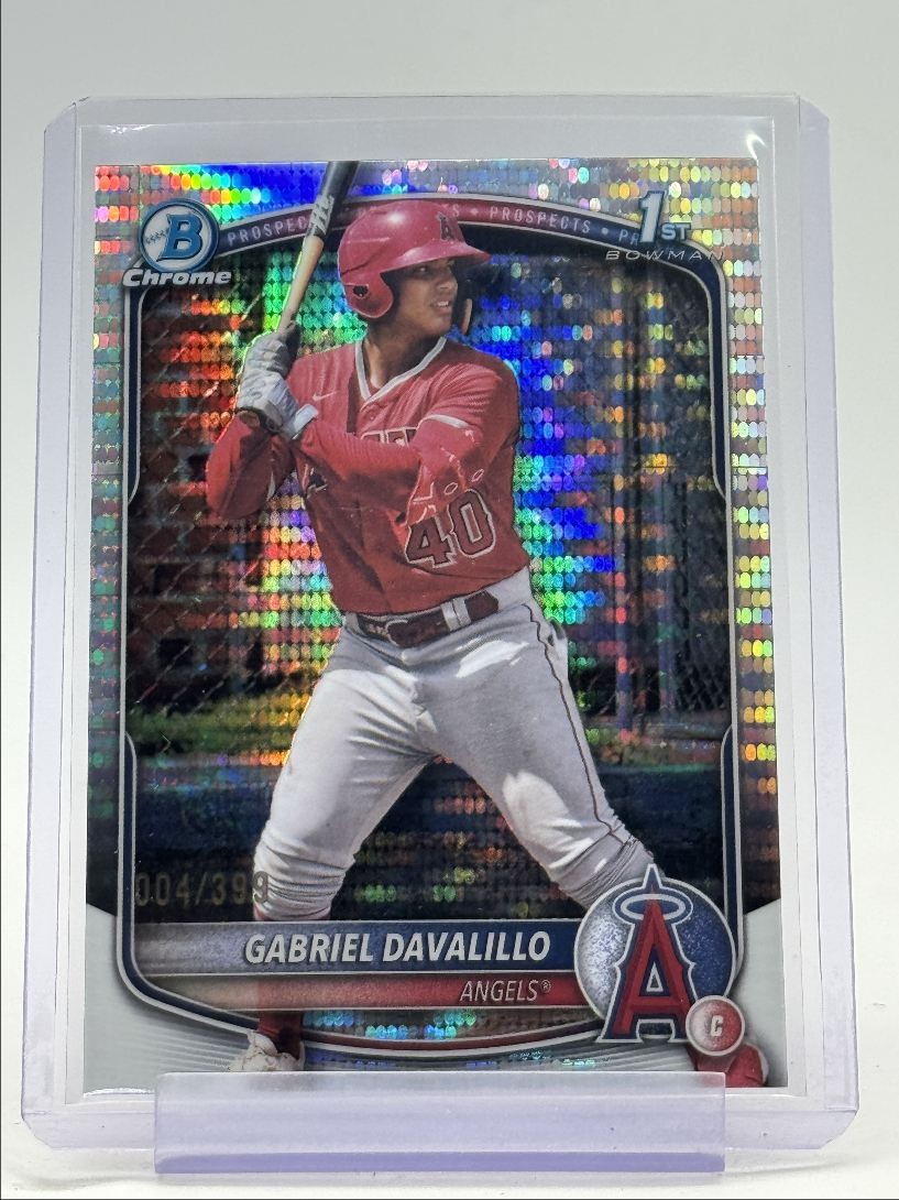 GABRIEL DAVALILLO 2025 BOWMAN CHROME 1ST PULSAR ANGELS /399 Q1739