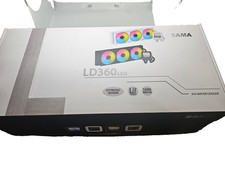 SAMA LD360 AIO 360mm Liquid CPU Cooler 2.8 inch LCD Silent White ARGB PWM fans