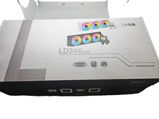 SAMA LD360 AIO 360mm Liquid CPU Cooler 2.8 inch LCD Silent White ARGB PWM fans
