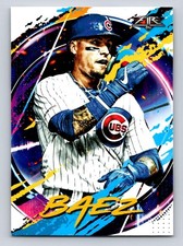 2020 Topps Fire #20 Javier Baez Chicago Cubs