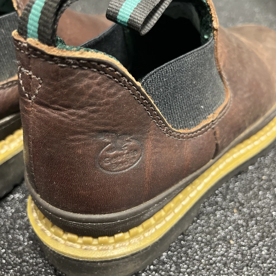 Romeo Work Boots Georgia Giant Womens Brown Leather Pull On Size 8.5 - Image 4 of 4