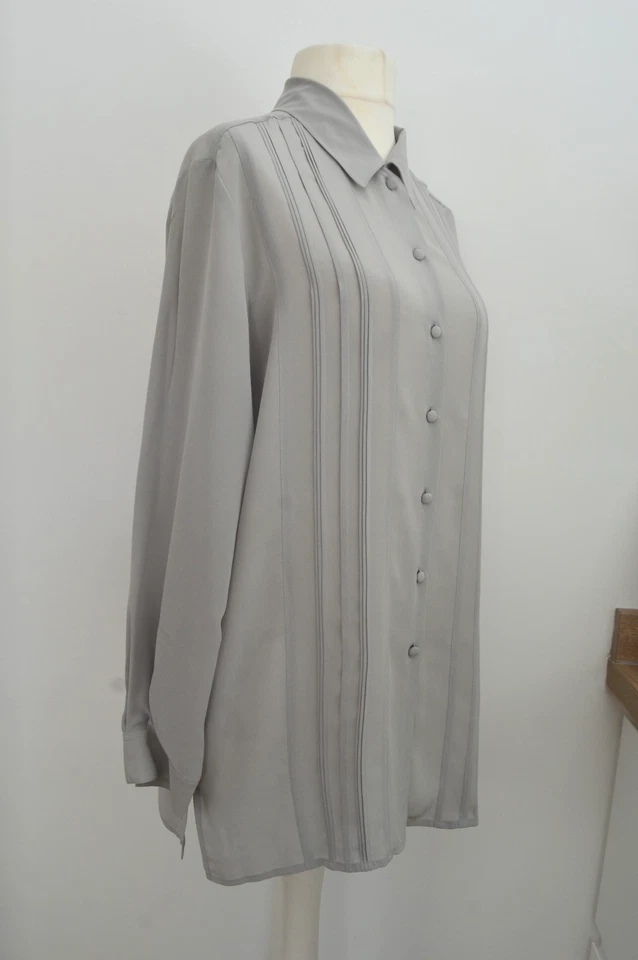 Vintage 1990's Y2K 100% Silk blouse Debenems size 14 still with tags - Image 3 of 4