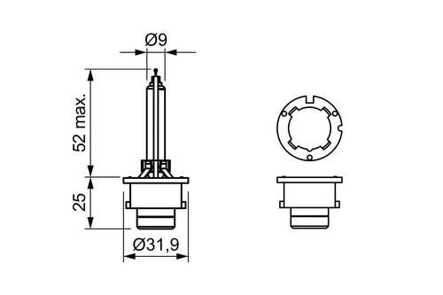 Xenon Gas Dist. D2r Blbd4s Blbd4s fits HONDA Bosch Genuine Top Quality Product - Picture 6 of 7