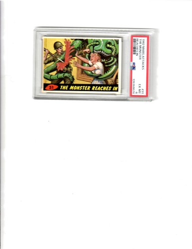 1962 Topps Mars Attacks #31 The Monster Reaches In — PSA 6