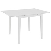 Ausziehbarer Esstisch Weiß (80-120)X80X74 Cm Mdf