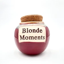 Tumbleweed Pottery Blonde Moments Jar NWT
