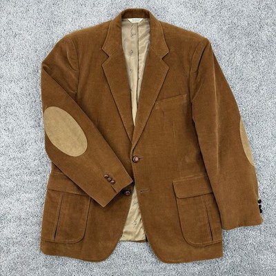 Goudchaux Maison Blanche Blazer Men s 44R VTG Corduroy Elbow Patch Made In Japan