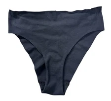 NEW Hanro Invisible Cotton Brazilian Bikini Black Women's X-Large XL NWT