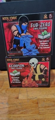 Culturefly Mortal Kombat SCORPION & SUB ZERO Vinyl 8'' Figures Corner Creatures