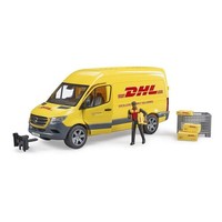 Bruder Mercedes Benz Sprinter Dhl Mit Fahrer Gelb 1:16 Spielzeugauto Postauto