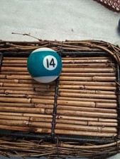 Replacement Mini Billiard Pool Ball - Teal White Strip 6