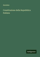 Constituzione Della Repubblica Italiana Anonimo Taschenbuch Italienisch 2025