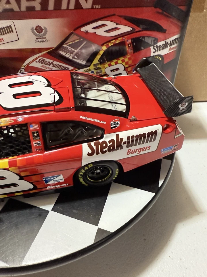 RARO* Mark Martin #8 Steak-Umm Burgers 2008 CUNA 1/24 Nascar Diecast Foto 4 de 4