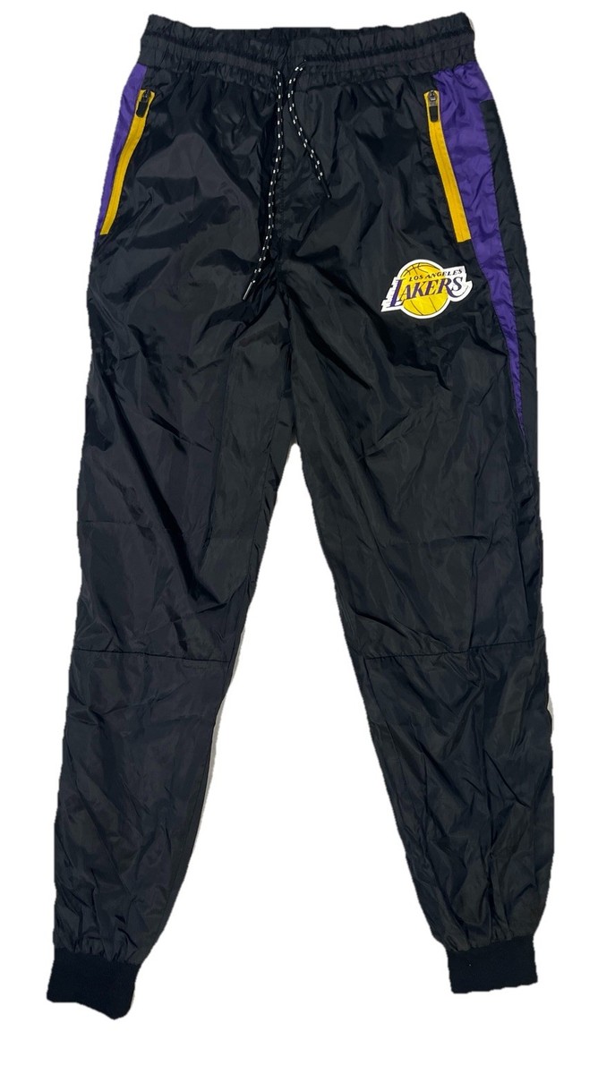 Los Angeles Lakers NBA Track Pants Men's Small Black Purple Yellow