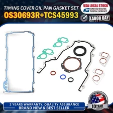 Superior Seal Timing Cover Oil Pan Gasket For Chevrolet GMC 4.8L 5.3L 6.0L 6.2L