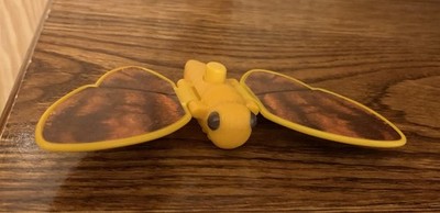 Yellow/ Brown Moth Insect 3  Figure With Flapping Wings